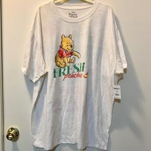 Disney Winnie the Pooh Fresh Peaches T-Shirt - Size XXL / 20 - New with Tags